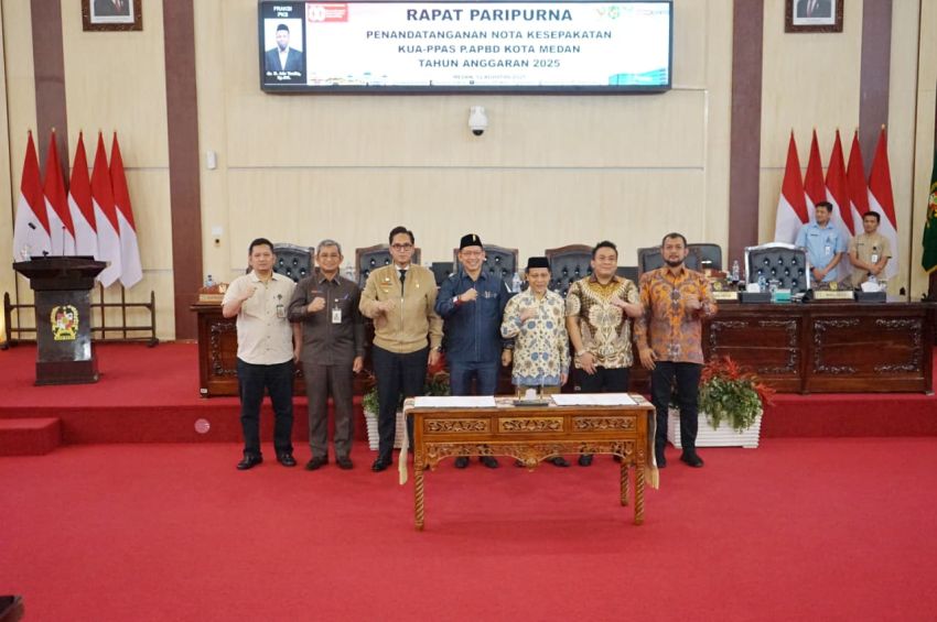 Wali Kota Medan Tandatangani Nota Kesepakatan KUA dan PPAS Rancangan P.APBD TA 2025