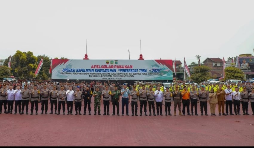 Apel Kesiapan Operasi “Powerboat Toba 2025”, Polda Sumut Pastikan Pengamanan Kelas Dunia