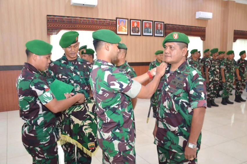 Kodim 0212/Tapsel Gelar Acara Sertijab Danramil Dan Perwira Staf