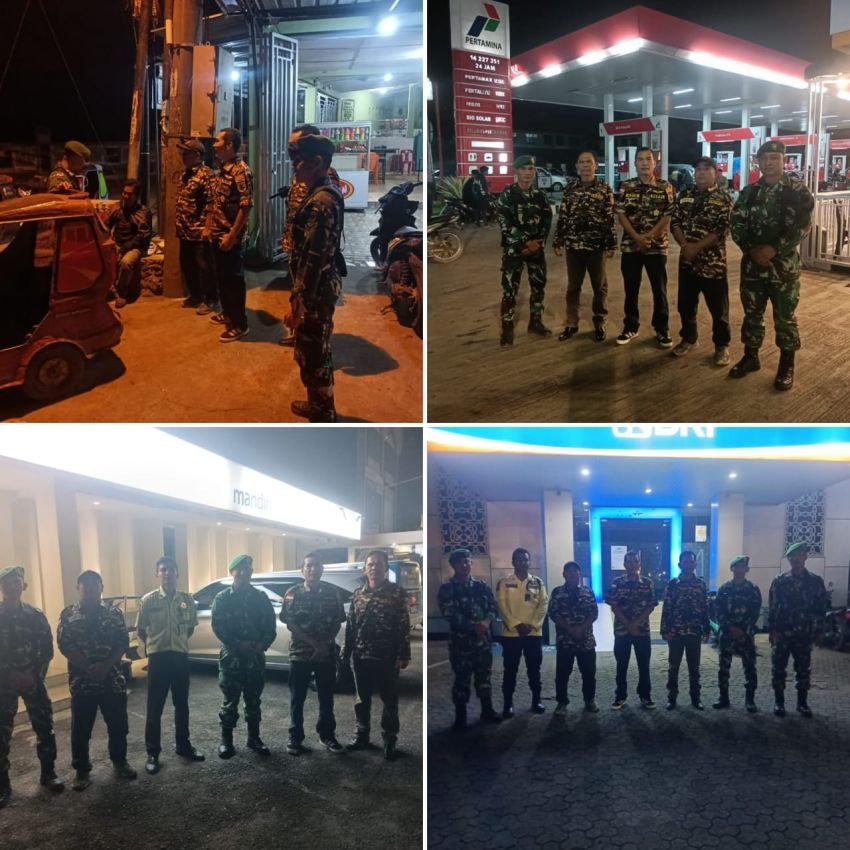 Kodim 0212/Tapsel Gelar Patroli Gabungan Ciptakan Kamtibmas Aman