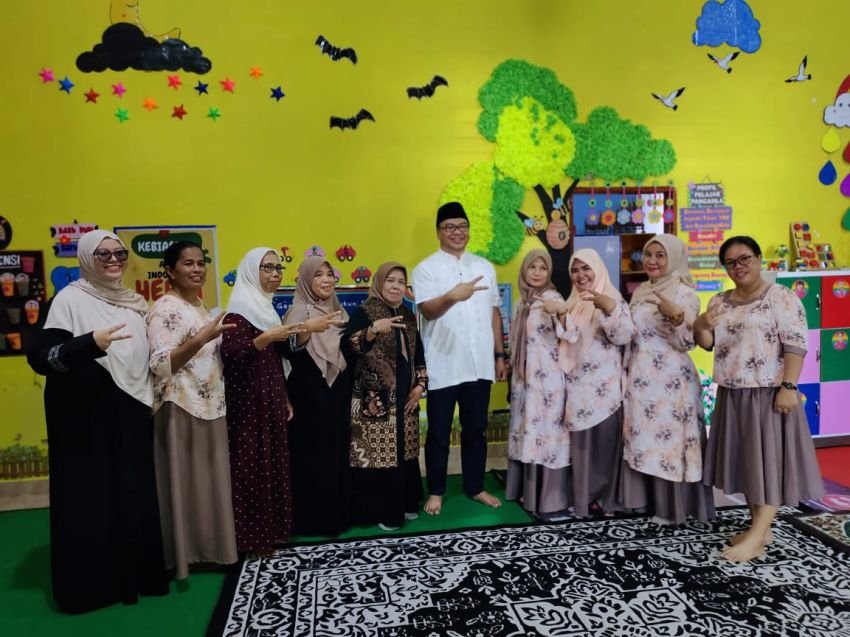 Bupati Deli Serdang Kunjungi PAUD Cendana Pantai Labu