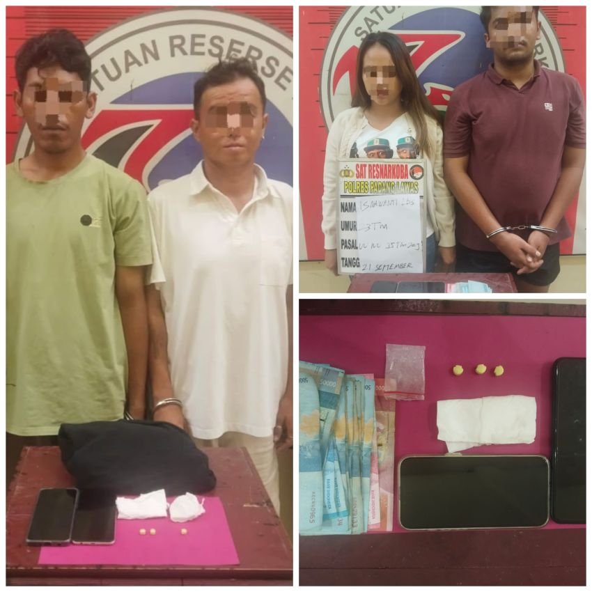 Polres Padang Lawas Gagalkan Peredaran Ekstasi di Room Karaoke, 4 Pelaku Ditangkap