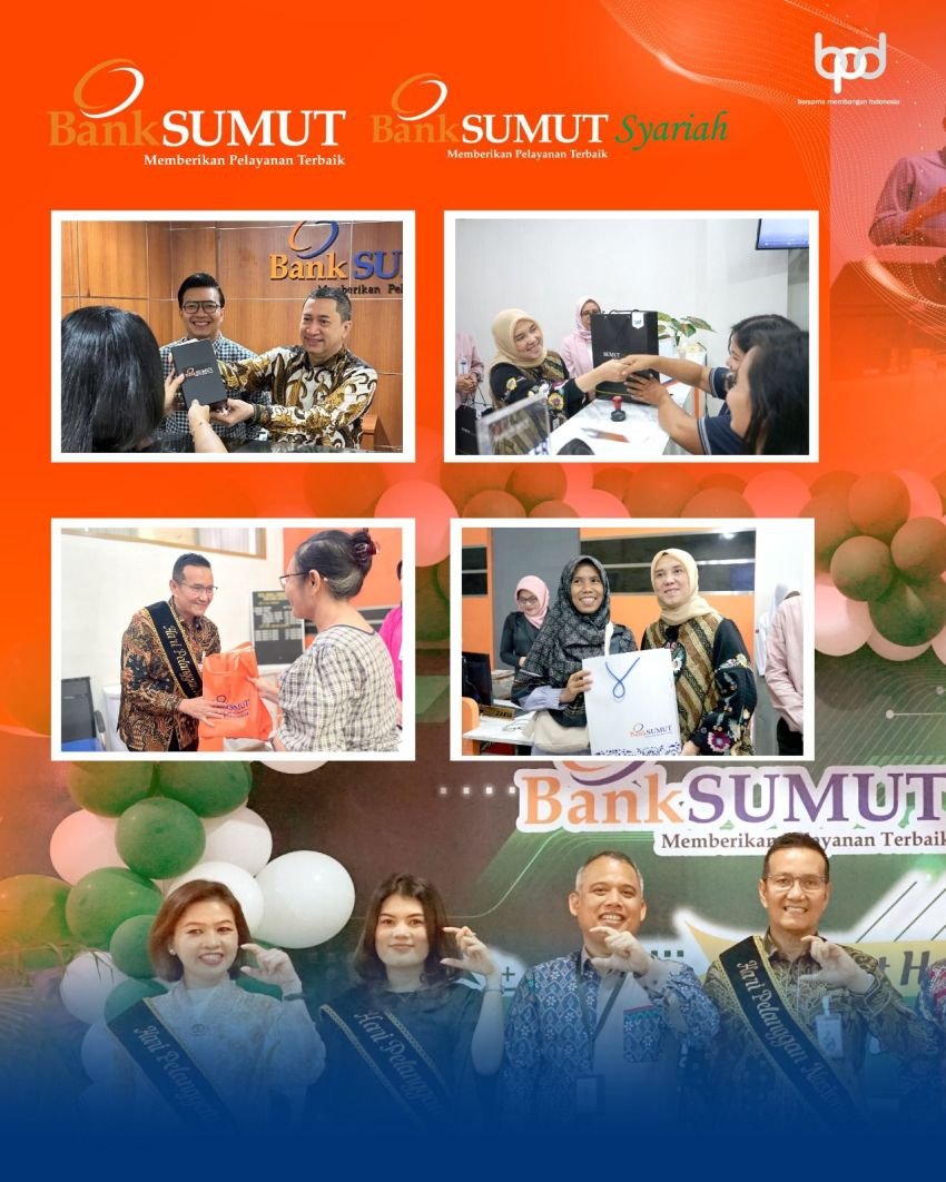 Rayakan Hari Pelanggan Nasional, Bank Sumut Apresiasi Nasabah di Seluruh Unit Kantor