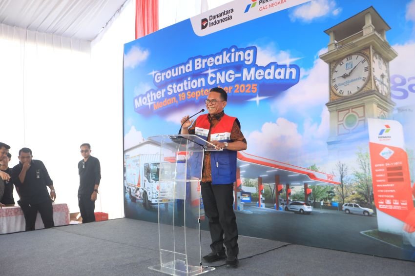 Pertama Di Medan, Zakiyuddin Harahap Ground Breaking Pembangunan Mother Station CNG
