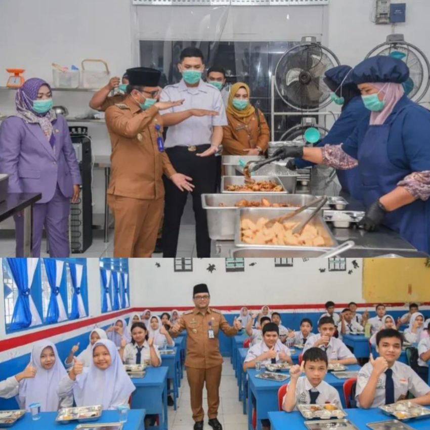 Walikota Padangsidimpuan Tinjau Lounching Program MBG