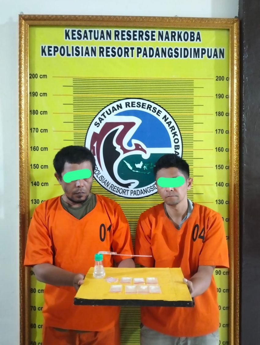 Polres Padangsidimpuan Tangkap Dua Warga Bonan Dolok miliki Sabu