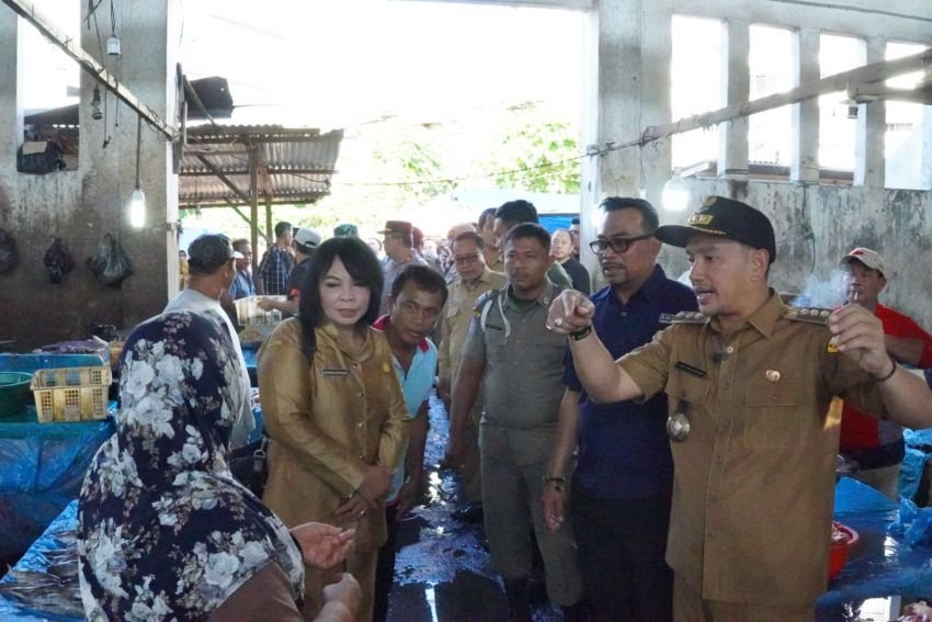Wako Tebingtinggi Tinjau Pasar Inpres