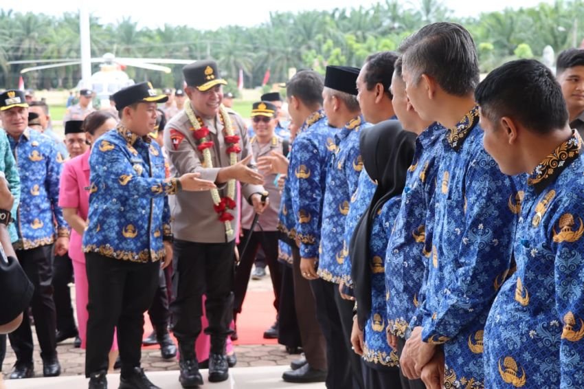 Kapolda Sumut Kunker ke Polres Padang Lawas,Irjen Pol. Whisnu Hermawan Tegaskan Pentingnya Sinergi Jaga Harkamtibmas