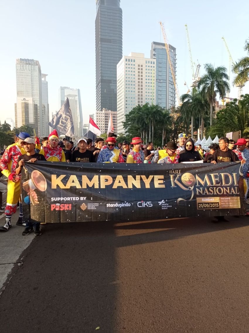 PaSKI Gaungkan Hari Komedi Nasional di Car Free Day