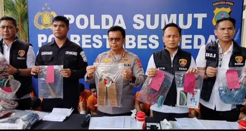 Polrestabes Medan Ungkap 17 Kasus Kriminal