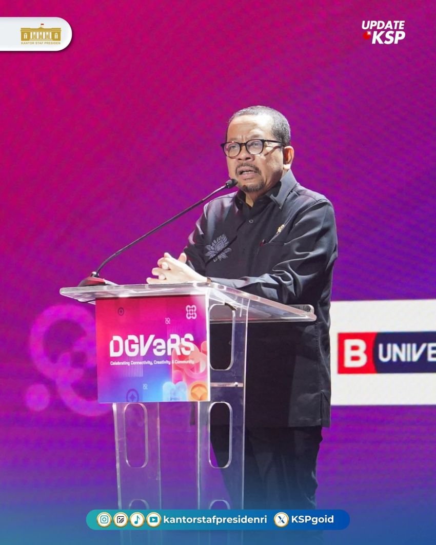 Kepala Staf Kepresidenan Hadiri DGVeRS 2025: Dorong Kolaborasi Menuju Transformasi Digital Nasional
