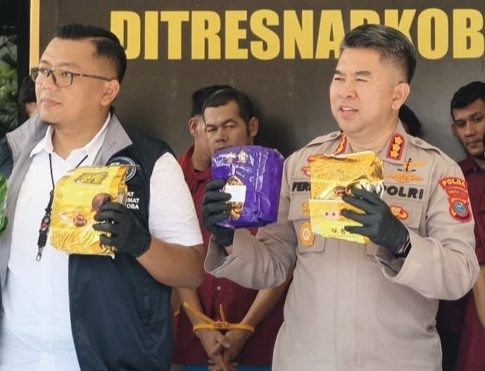 Seludupkan Sabu 2 Warga Aceh Diciduk Ditres Narkoba Polda Sumut. 5 Kg BB Disita