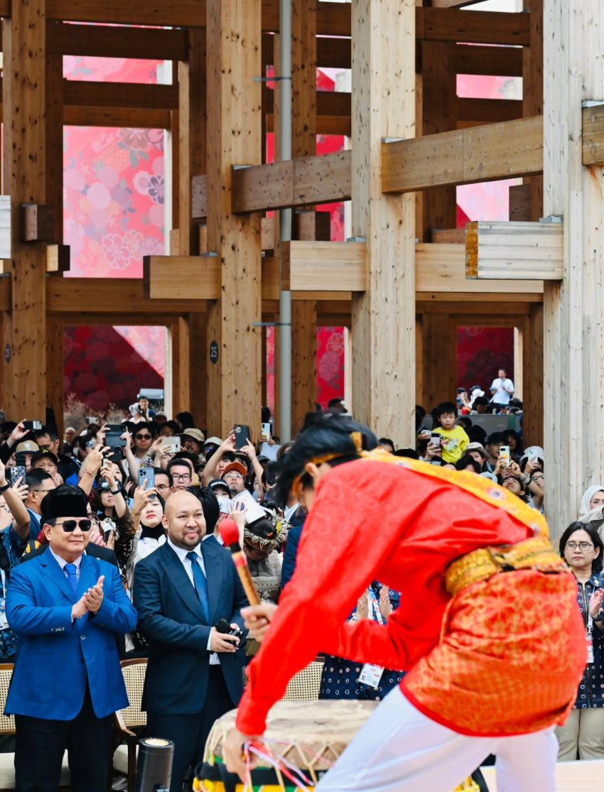 Presiden Prabowo Singgah di Osaka, Kunjungi Paviliun Indonesia di Expo 2025