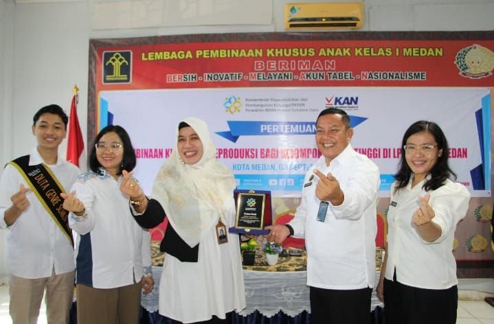 Sinergitas Kementerian Kependudukan dan Pembangunan Keluarga/BKKBN Perwakilan BKKBN Provinsi Sumatera Utara Bersama LPKA Klas I Medan Dalam Penanganan