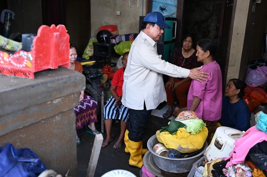 Usai Lawatan ke Timur Tengah, Presiden Prabowo Tinjau Langsung Penanganan Banjir di Bali