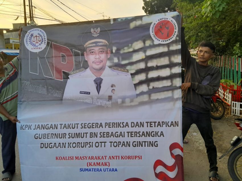 Demo di KPK Hari Ini, Massa KAMAK dan GEBRAK Desak KPK Tetapkan Bobby Nasution Tersangka  dalam Korupsi Proyek Jalan di Sumut
