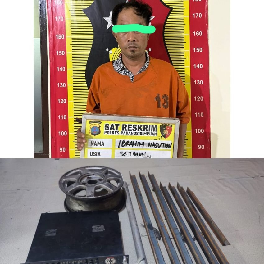 Merasa Tak Dibayar, Penjaga Kolam Nekat Gelapkan Barang Majikan di Padangsidimpuan