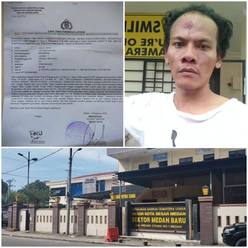 AWI Kota Medan Minta Penyidik Polsek Medan Baru Peroses dan Tangkap Pelaku Penganiayaan Jagad Raya