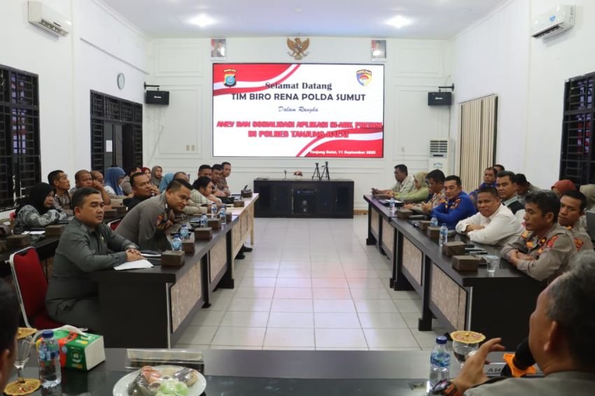 Polda Sumut Sosialisasikan Penggunaan Aplikasi SI-ABK di Polres Tanjungbalai