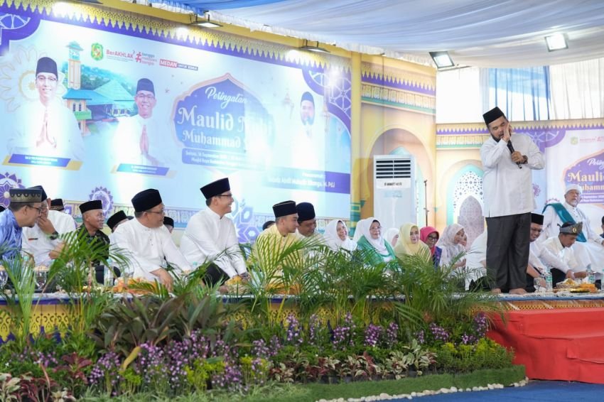 Pemko Medan Peringati Maulid Nabi Muhammad SAW di Masjid Tertua Kota Medan, Ini Sejarahnya