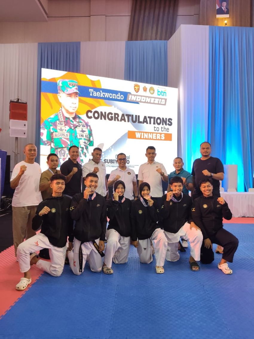 TAEKWONDO SUMUT BORONG MEDALI DI PIALA PANGLIMA TNI 2025
