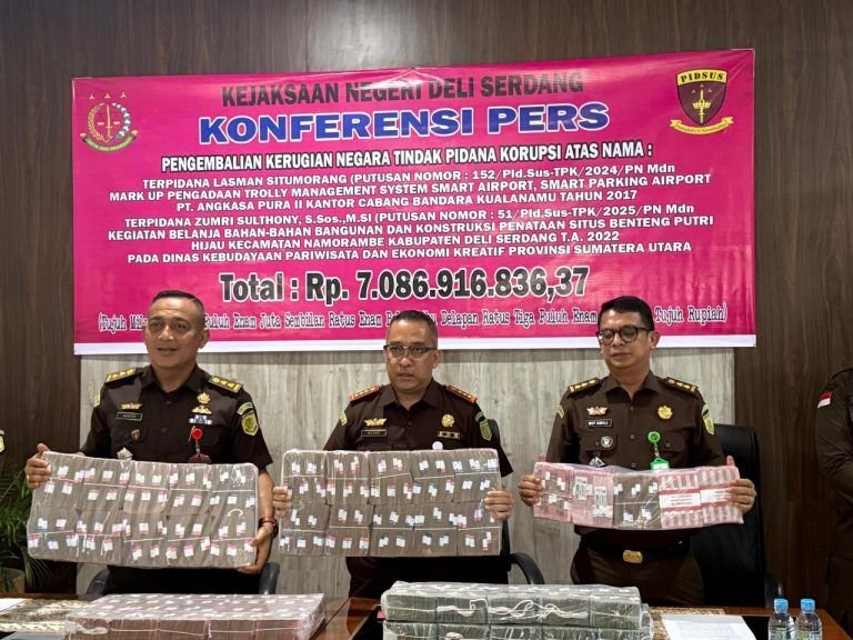 Klaim Prestasi Kejari Deli Serdang Dinilai Cacat Logika: Pemulihan Rp7,08 Miliar Tak Seimbang dengan Efek Jera Korupsi