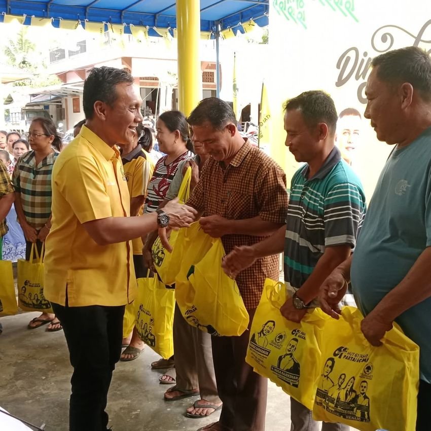 DPD Golkar Nias Utara Rayakan HUT ke-61 dengan Bakti Sosial Serentak