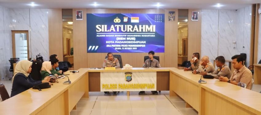 Bangun Sinergi Positif,AKBP Dr. Wira Prayatna Sambut Audiensi BEM Nusantara Padangsidimpuan dan Tapsel