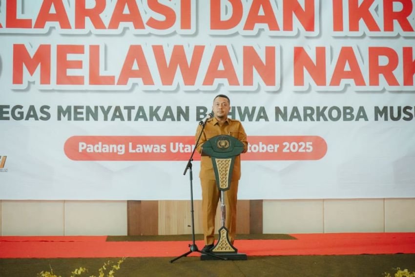 Deklarasi Jihad Narkoba di Paluta,Reski Basyah Harahap : Satukan Tekad Perangi Narkoba Demi Generasi Emas