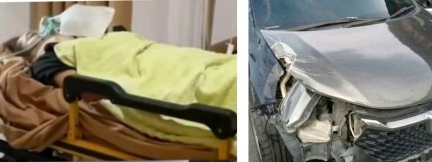 Tertabrak Mobil Berisi 4 Personil Polda Sumut Seorang Wanita Masuk Rumah Sakit,