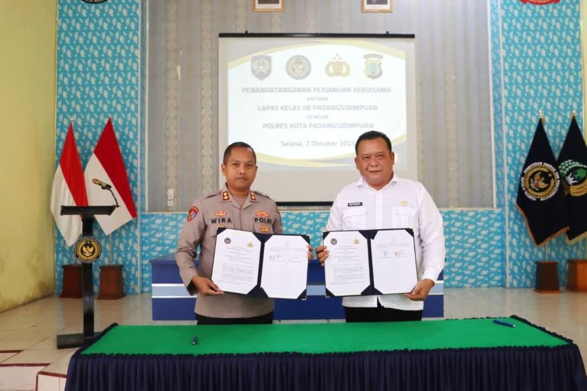 Polres dan Lapas Kelas IIB Padangsidimpuan Teken Kerja Sama 2025, Wujud Sinergi Penegakan Hukum yang Solid