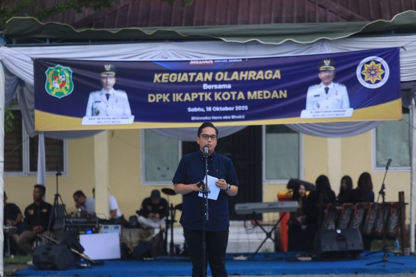 Rico Waas Dan Zakiyuddin Harahap Olahraga bersama DPK IKAPTK Kota Medan, Perkuatan Sinergitas Untuk Membangun Kota