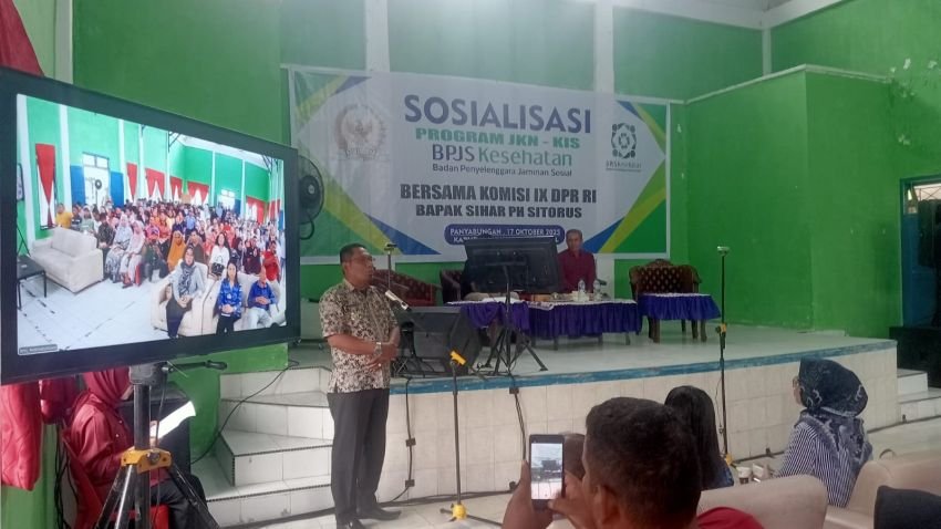 Sihar P. H. Sitorus Gaungkan Gotong Royong Kesehatan Lewat Sosialisasi JKN–KIS di Madina