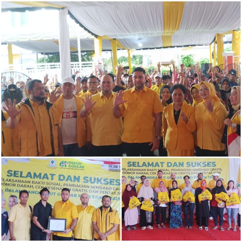 Golkar Medan Gelar Serangkaian Acara HUT ke-61, Ramadian Shah : "Golkar Harus Bermanfaat untuk Masyarakat"
