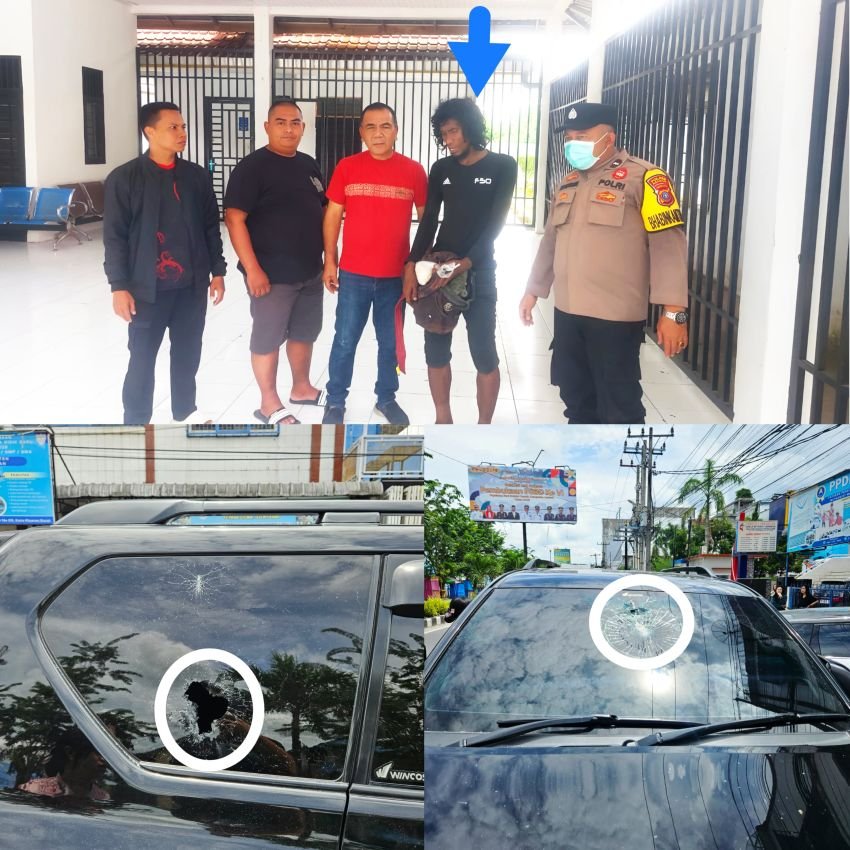 Polsek Kota Kisaran Amankan ODGJ Lempar Kaca Mobil di Jalan Cokroaminoto