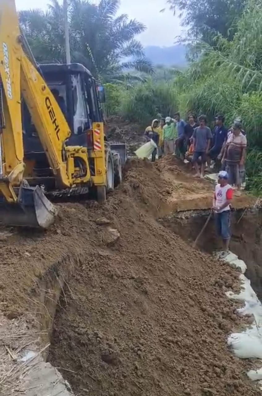 Respons Cepat Pemkab Simalungun Atasi Putusnya Jalan Raya–Raya Kahean