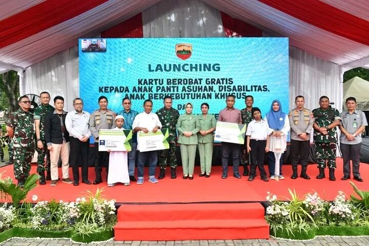 Kodam I/BB Luncurkan Kartu Berobat Gratis bagi Anak Panti Asuhan, Disabilitas, Anak Berkebutuhan Khusus, dan Awak Media
