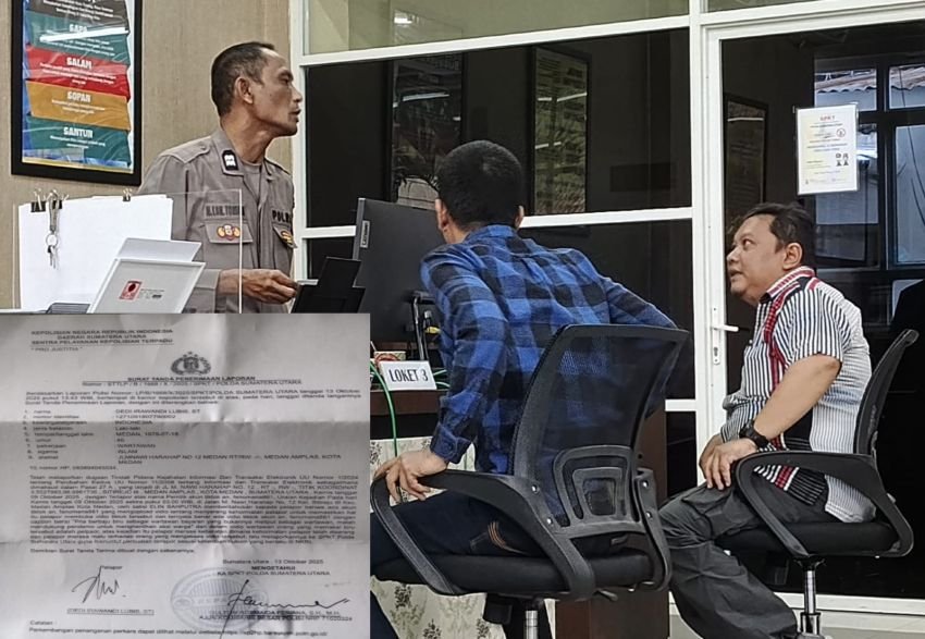 Oknum Wartawan Dedi Lubis Laporkan Akun TikTok ke Polda Sumut