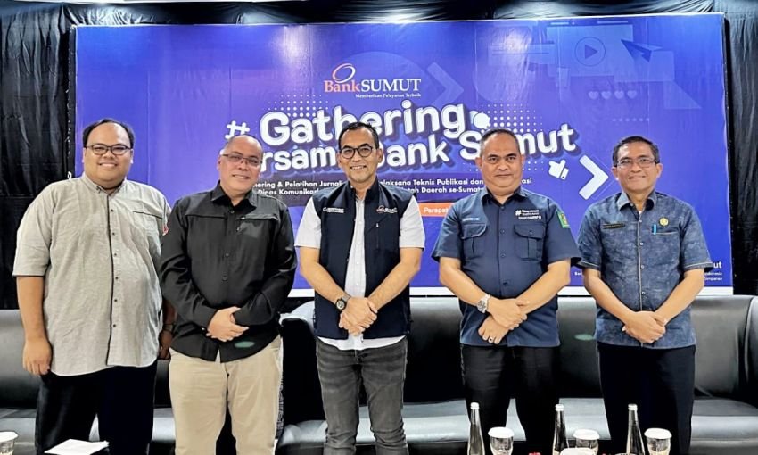 Komitmen Meningkatkan Kualitas SDM Diskominfo, Bank Sumut Gelar Gathering dan Pelatihan Jurnalistik Bagi Pelaksana Teknis dan Publikasi