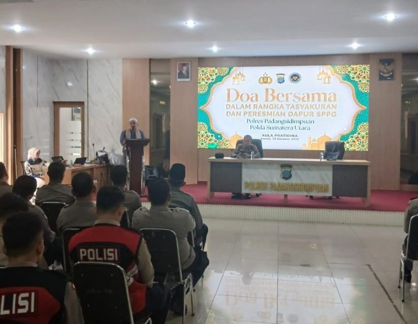 Perkuat Iman dan Perkokoh Pelayanan, Polres Padangsidimpuan Gelar BINROHTAL dan Doa Syukuran Menjelang Peresmian Dapur SPPG