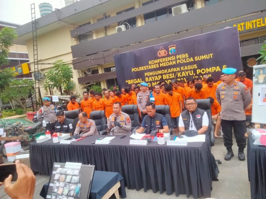 15 Hari, Polrestabes Medan Sikat Rayap Besi-Narkoba, 147 Tersangka Ditangkap