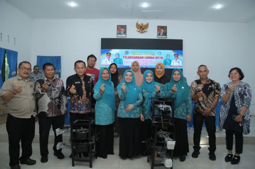 TP. PKK Asahan Lakukan Evaluasi Lomba UP2K di Desa Bunut Sebrang