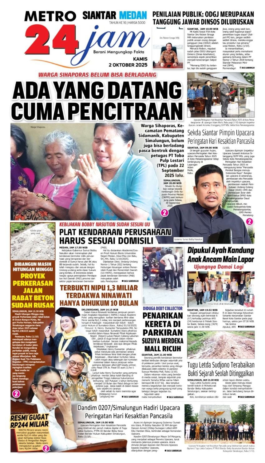 P APBD Pemko Medan TA 2025 Disahkan, Johannes Hutagalung : &ldquo;Realisasikan Program Quick Wins&rdquo;