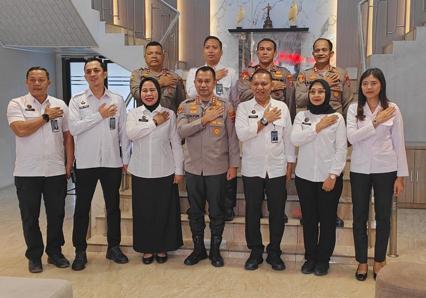 Kepala Rutan Kelas I Medan Bersama Rombongan Berkunjung ke Mapolrestabes Medan