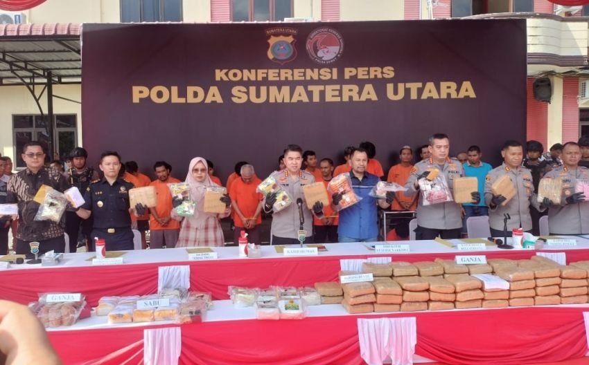 Januari sampai September 2025 1.010 Pelaku Narkoba di Tiga Daerah Ditangkap, 145 Kg Sabu Disita