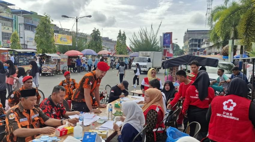 Pemuda Pancasila Padangsidimpuan Gelar Donor Darah: Aksi Nyata Sambut Hari Sumpah Pemuda dan HUT ke-66 PP