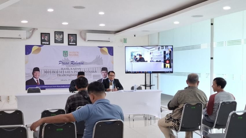 P3M UNAS Rilis Kajian “Refleksi Setahun Pemerintahan Prabowo–Gibran” Soroti Ekonomi, Reformasi Keamanan, dan Kabinet Tambun