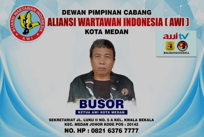DPC AWI Kota Medan Kecam Dugaan Kekerasan Wartawan di Area PT UG, Busor: Usut Tuntas