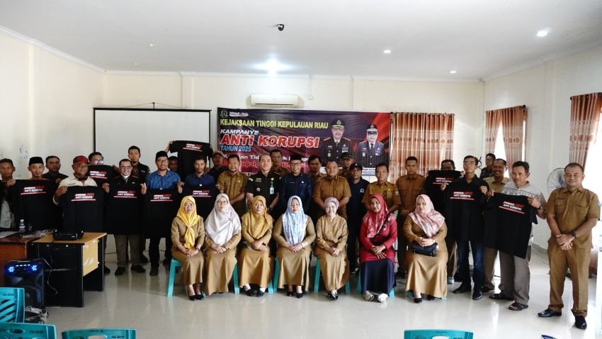 Kampanye Anti Korupsi, Kejati Kepri Gaungkan Pesan “Bersatu Melawan Korupsi, Indonesia Maju”.
