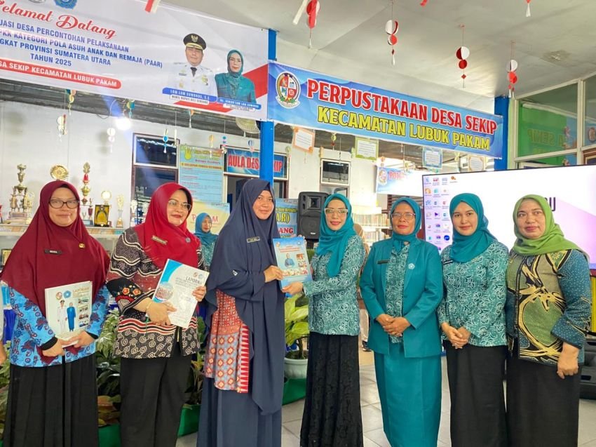 Desa Sekip Masuk 6 Besar 10 Program Pokok PKK Tingkat Sumut Kategori PAAR